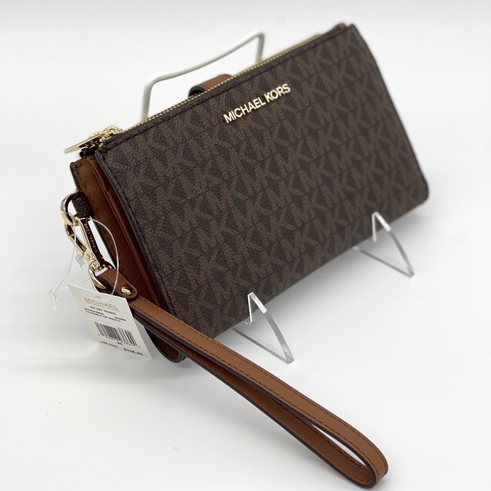 Michael Kors Double Zip Wallet Wristlet